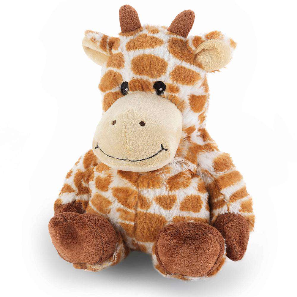 cute stuffed microwavable warmable giraffe filled with lavender