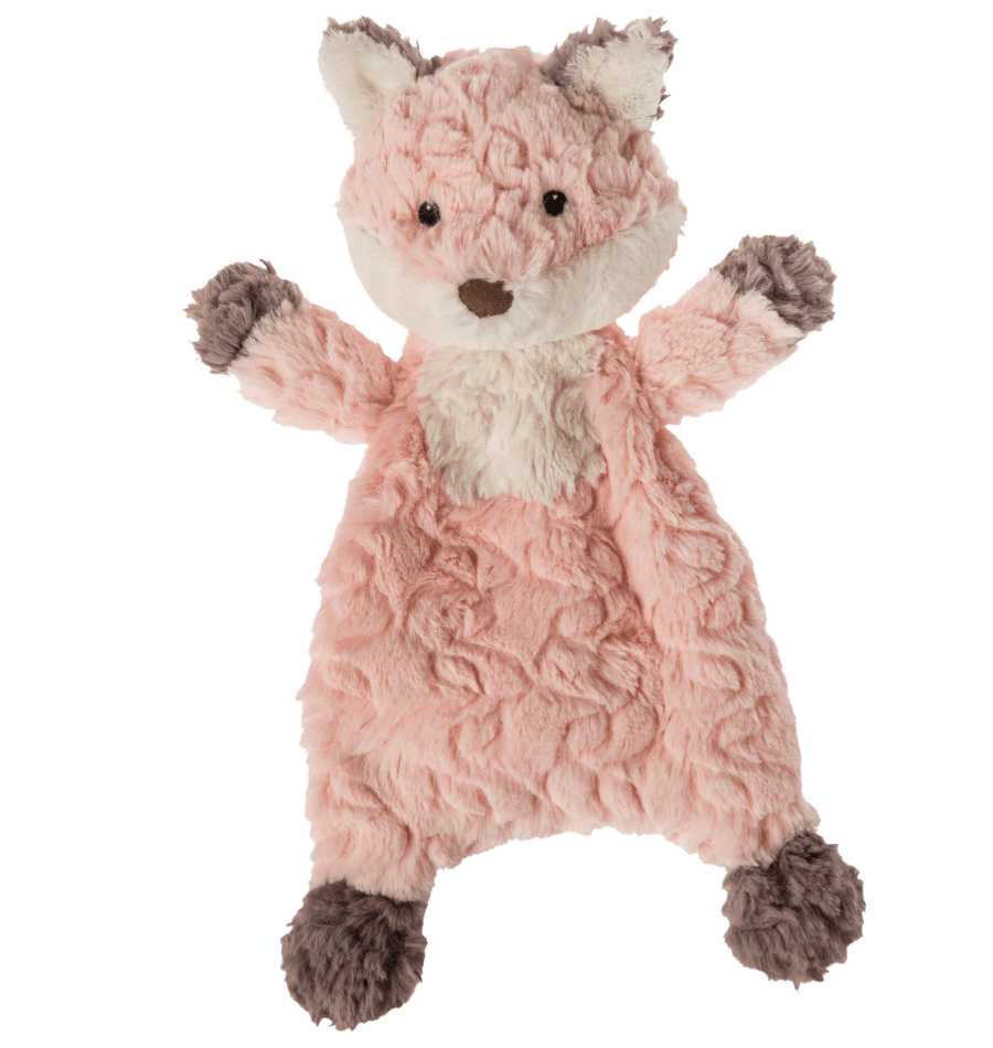Pink fox soft plush lovey