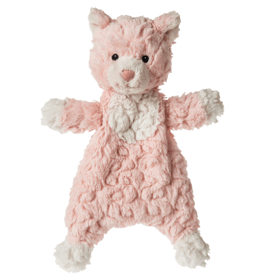 Soft Plush Kitty Cat Baby Lovey Pink