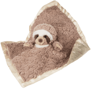 baby security blanket with sloth