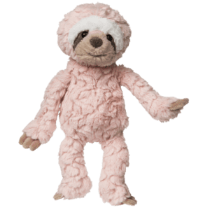 Sweet little pink plush sloth toy